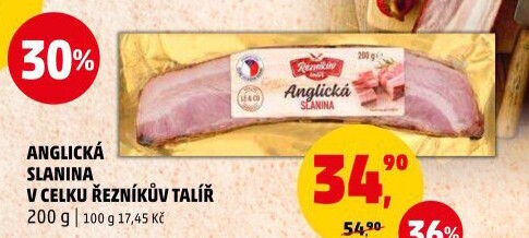 Anglická slanina Řezníkův talíř