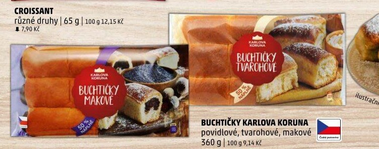 České buchtičky Karlova Koruna