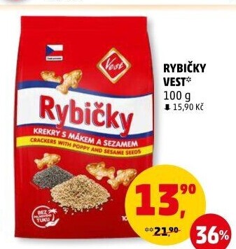 Krekry Rybičky Vest