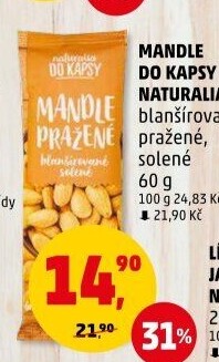 Mandle pražené Naturalia