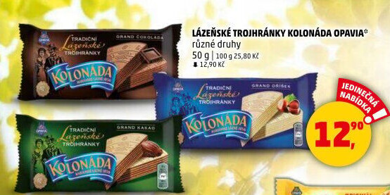 Oplatky trojhránky Kolonáda Opavia