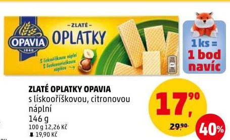 Oplatky Zlaté Opavia