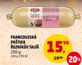 Paštika francouzská Řezníkův talíř