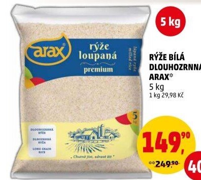Rýže dlouhozrnná Arax