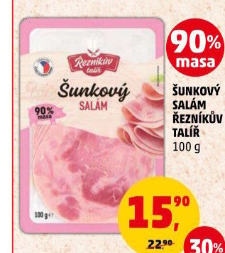 Salám šunkový Řezníkův talíř