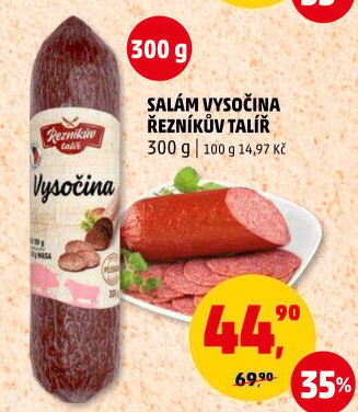 Salám Vysočina Řezníkův talíř
