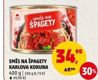 Směs na špagety Karlova Koruna