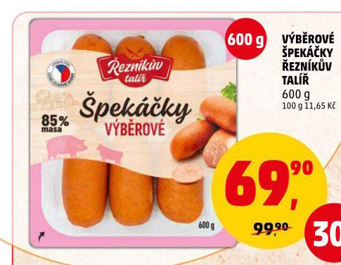 Špekáčky výběrové Řezníkův talíř