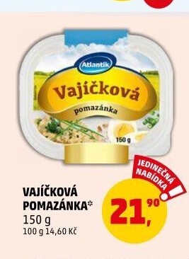 Vajíčková pomazánka Atlantik