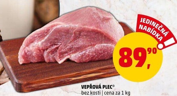 Vepřová plec bez kosti