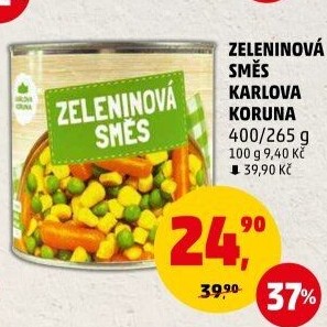 Zeleninová směs Karlova Koruna - konzervovaná