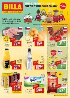 akční leták BILLA 30.8.2023-5.9.2023