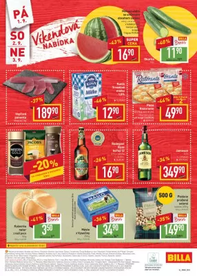akční leták BILLA 30.8.2023-5.9.2023