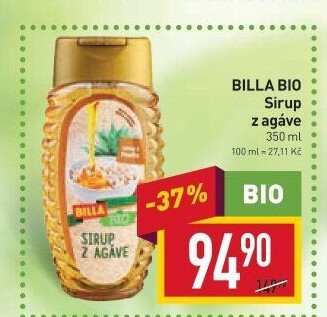 Agávový sirup Naše Bio Billa