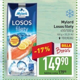 Losos filety mražený Mylord