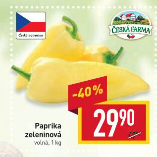 Paprika bílá Česká farma