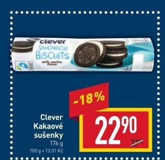 Sušenky kakaové Clever