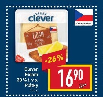 Sýr Eidam 30% Clever