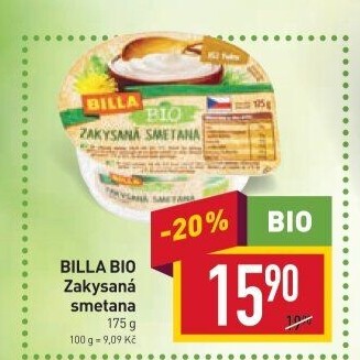 Zakysaná smetana Bio Billa