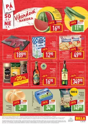 akční leták BILLA 30.8.2023-5.9.2023
