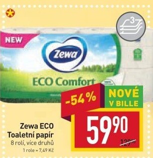 Toaletní papír 3vrstvý Eco Zewa