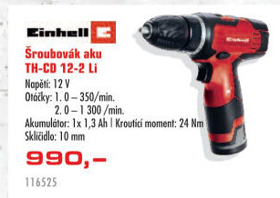 Aku šroubovák TH CD 12-2 LI Einhell