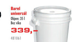 Barel pro styk s potravinami