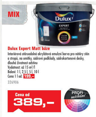 Barva interiérová Expert Matt Dulux