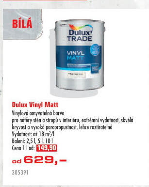 Barva Vinyl Dulux Trade