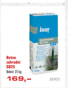Beton zahradní SB25 Knauf