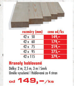 Hoblovaný hranol