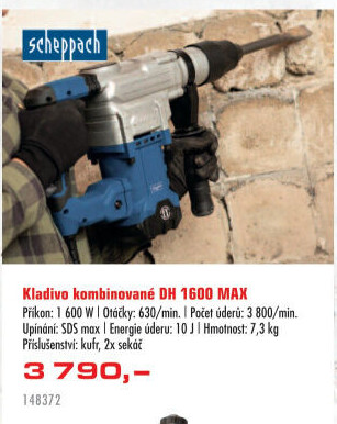 Kladivo vrtací DH 1600 Scheppach