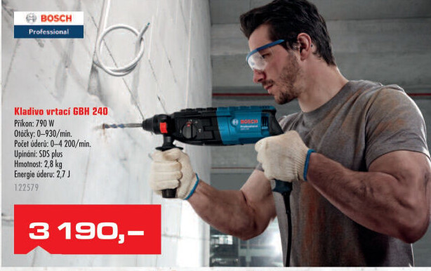 Kladivo vrtací GBH 240 Bosch Professional
