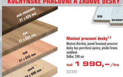 Kuchyňská pracovní deska