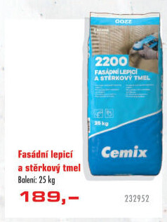 Lepící a štěrkovací tmel Cemix