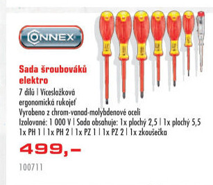 Sada elektrikářských šroubováků Connex