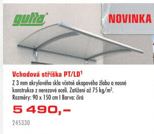 Vchodová stříška Gutta