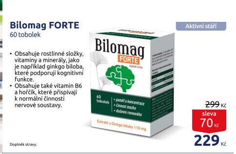 Doplněk stravy Bilomag Forte