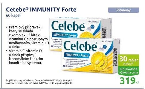 Doplněk stravy Immunity Forte Cetebe