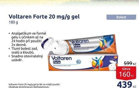 Gel proti bolesti Voltaren Forte