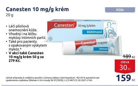 Krém antimykotický Canesten