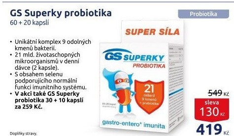 Probiotika Superky GS