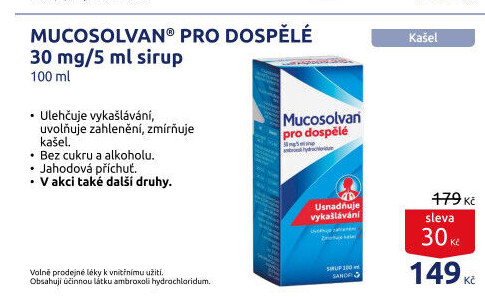 Sirup proti kašli Mucosolvan