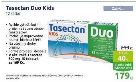 Suspenze proti průjmu Kids Tasectan Duo