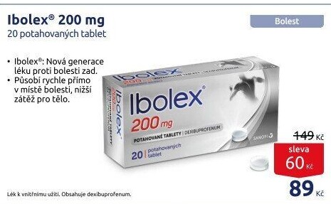 Tablety proti bolesti Ibolex
