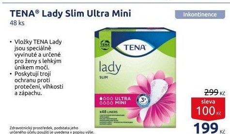Vložky dámské inkontinenční Ultra Mini Tena Lady