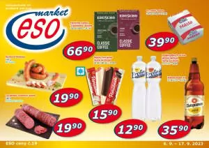 akční leták ESO MARKET 6.9.2023-17.9.2023