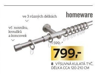KULATÁ TYČ S PŘÍSLUŠENSTVÍM