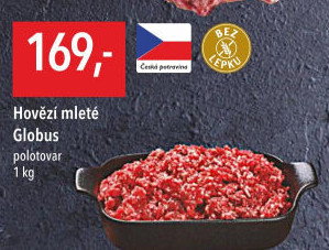 Hovězí mleté maso Globus