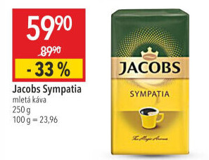 Mletá káva Sympatia Jacobs